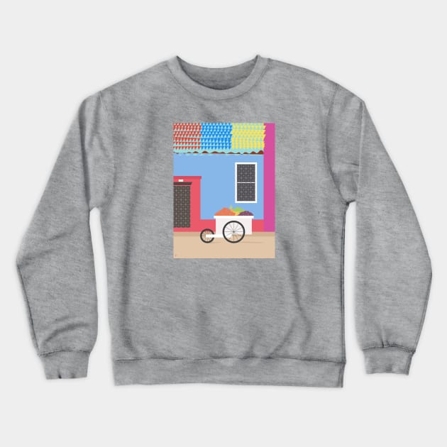 Colorful Cartagena, Colombia Crewneck Sweatshirt by lymancreativeco